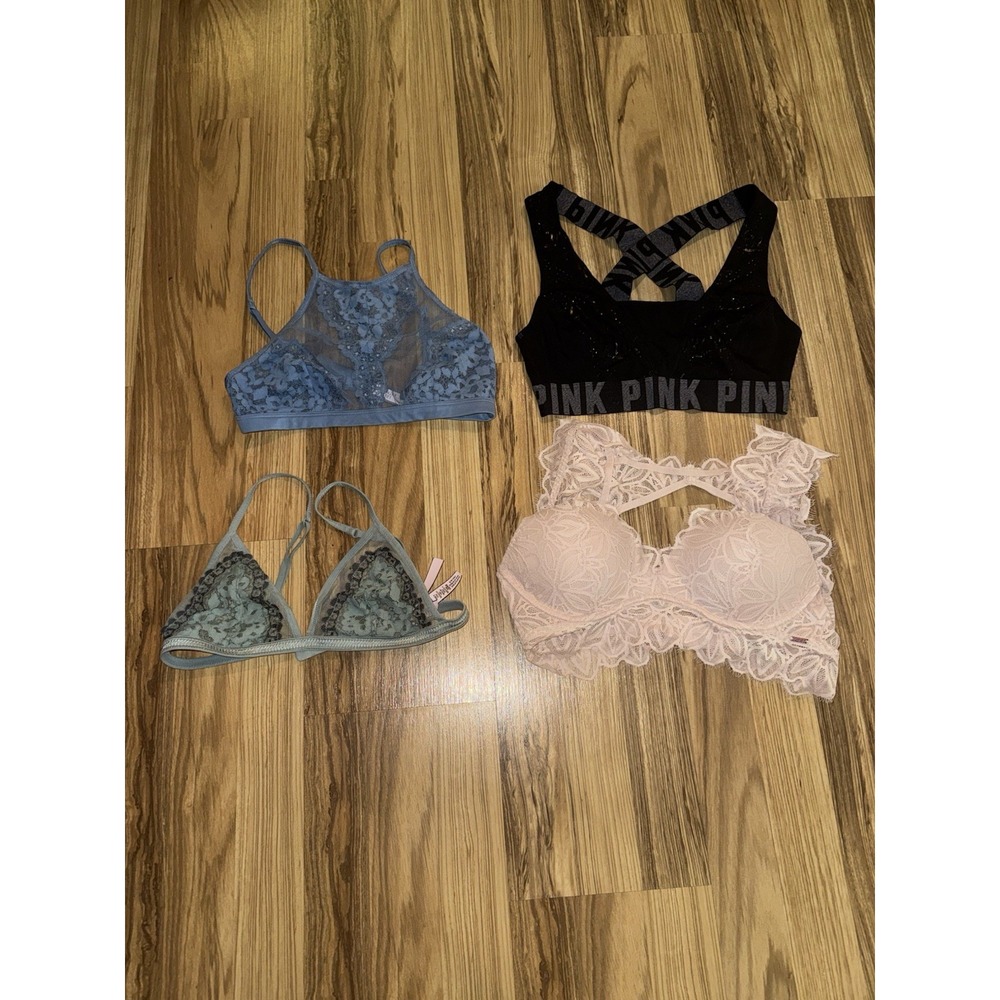 Victoria's Secret VS Bra Lot Women's S Small PINK‎ Lace Workout